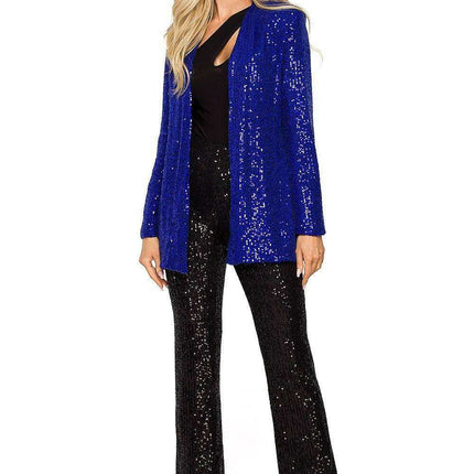 Glamorous Sequin-Embellished Evening Jacket - Très Elite