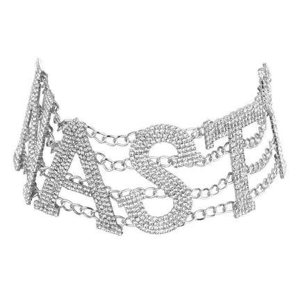 Glimmering Charm Crystal Rhinestone Choker: A Sophisticated Accessory for Trendsetting Women - Très Elite