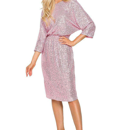 Glimmering Open Back Sequin Evening Dress for Dazzling Occasions - Très Elite