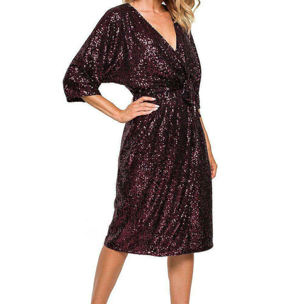 Glimmering Sequin Evening Gown - Très Elite