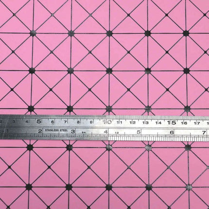 Glittering Pink Faux Leather Crafting Set for DIY Earrings and Hair Accessories..