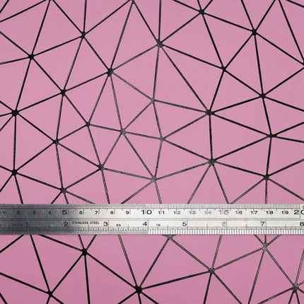 Glittering Pink Faux Leather Crafting Set for DIY Earrings and Hair Accessories..