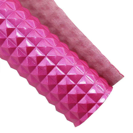 Glittering Pink Faux Leather Crafting Set for DIY Earrings and Hair Accessories..