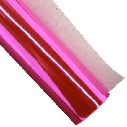 Glittering Pink Faux Leather Crafting Set for DIY Earrings and Hair Accessories..