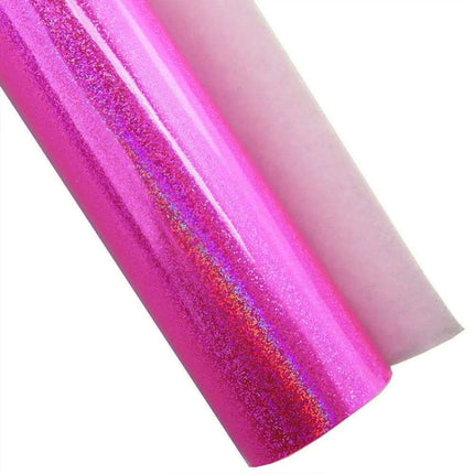 Glittering Pink Faux Leather Crafting Set for DIY Earrings and Hair Accessories..