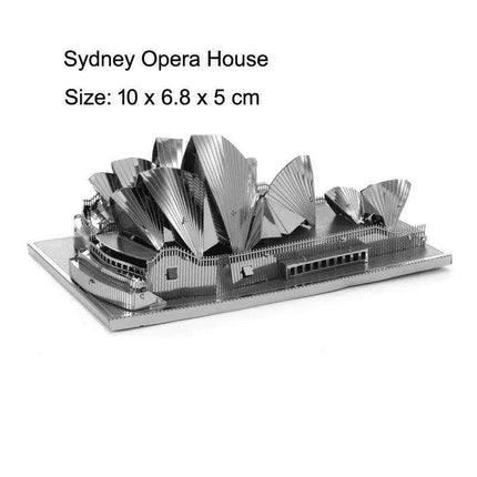 Global Landmark 3D Metal Puzzle Set: Construct and Discover Iconic Structures - Très Elite