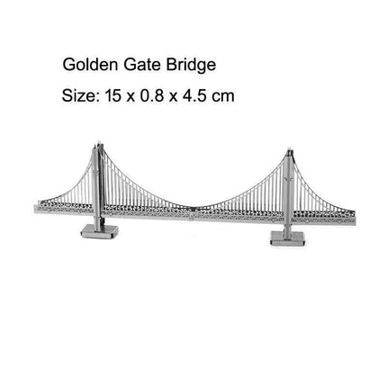 Global Landmark 3D Metal Puzzle Set: Construct and Discover Iconic Structures - Très Elite