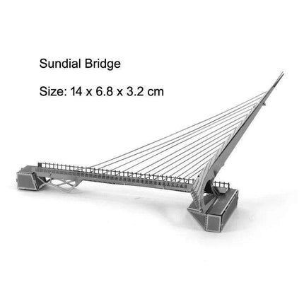 Global Landmark 3D Metal Puzzle Set: Construct and Discover Iconic Structures - Très Elite