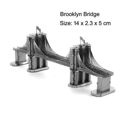 Global Landmark 3D Metal Puzzle Set: Construct and Discover Iconic Structures - Très Elite