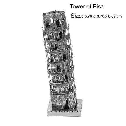 Global Landmark 3D Metal Puzzle Set: Construct and Discover Iconic Structures - Très Elite