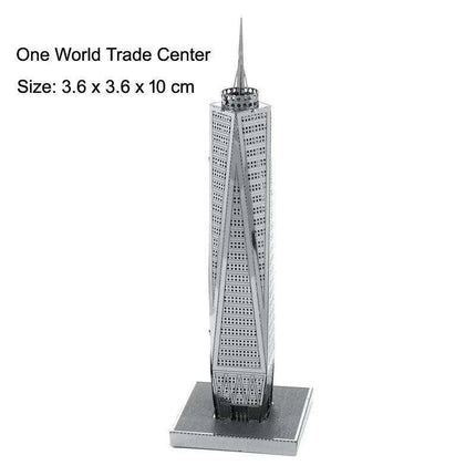 Global Landmark 3D Metal Puzzle Set: Construct and Discover Iconic Structures - Très Elite
