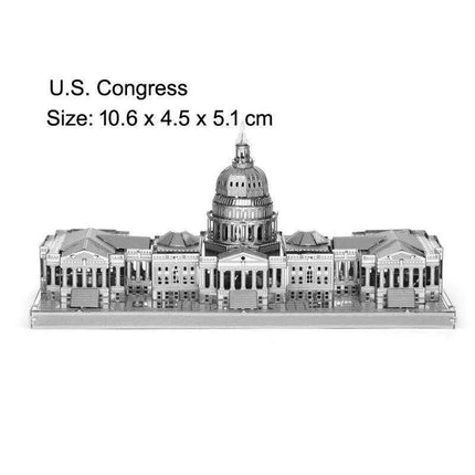 Global Landmark 3D Metal Puzzle Set: Construct and Discover Iconic Structures - Très Elite