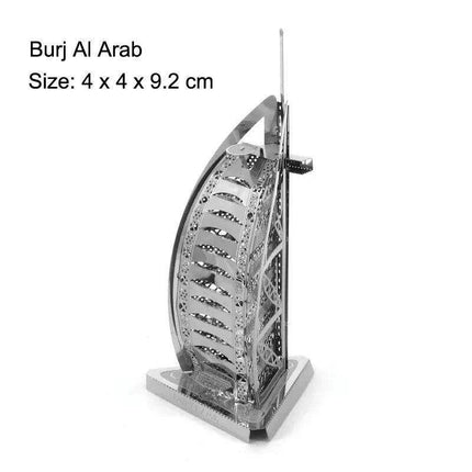 Global Landmark 3D Metal Puzzle Set: Construct and Discover Iconic Structures - Très Elite