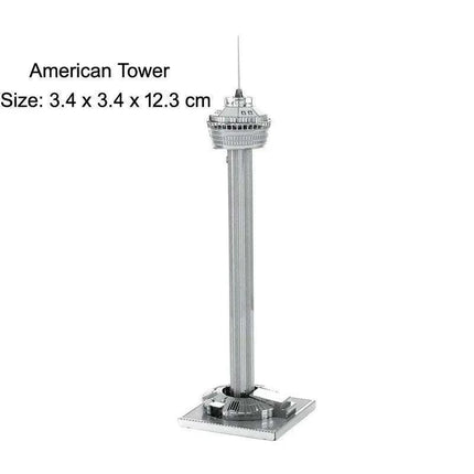 Global Landmark 3D Metal Puzzle Set: Construct and Discover Iconic Structures - Très Elite