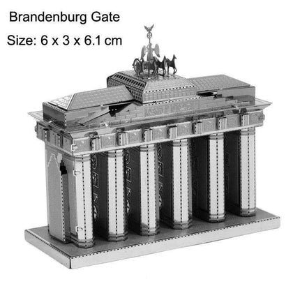 Global Landmark 3D Metal Puzzle Set: Construct and Discover Iconic Structures - Très Elite