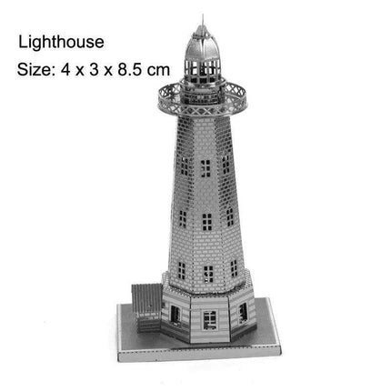Global Landmark 3D Metal Puzzle Set: Construct and Discover Iconic Structures - Très Elite