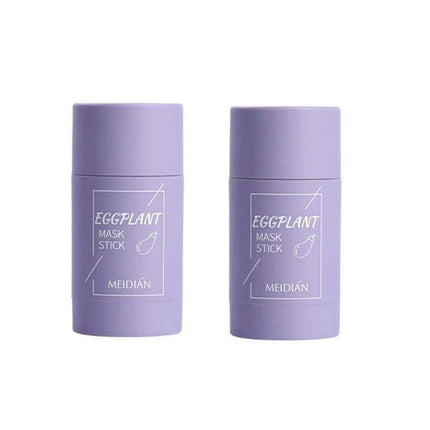 Glow-Enhancing Eggplant & Green Tea Face Mask Stick.