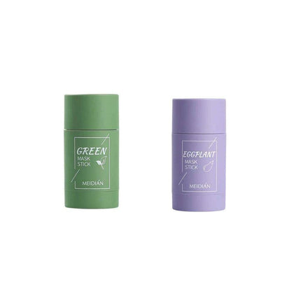 Glow-Enhancing Eggplant & Green Tea Face Mask Stick.