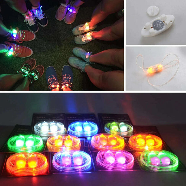 Glow-in-the-Dark LED Shoelaces with Flashing Modes - Perfect for Parties, Sports, and Festivals!