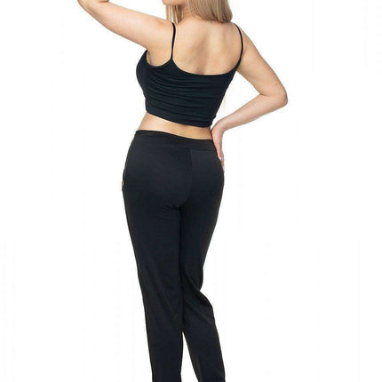 Golden Elegance Adjustable Waist Trousers - Très Elite