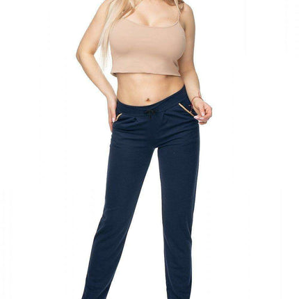 Golden Elegance Adjustable Waist Trousers - Très Elite