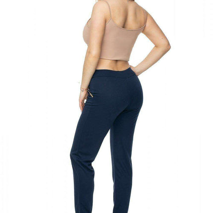 Golden Elegance Adjustable Waist Trousers - Très Elite