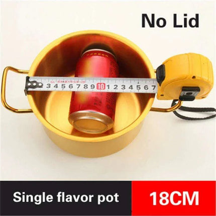 Golden Fusion Copper Soup Pot with Durable Stainless Steel Design - Très Elite