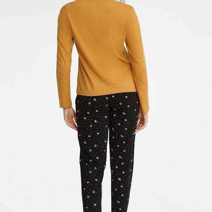 Golden Mustard Stylish Women's Lounge Duo - Très Elite