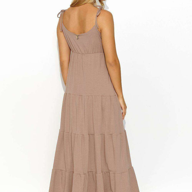 Golden Radiance Maxi Gown