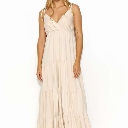 Golden Radiance Maxi Gown
