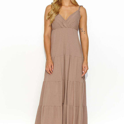 Golden Radiance Maxi Gown