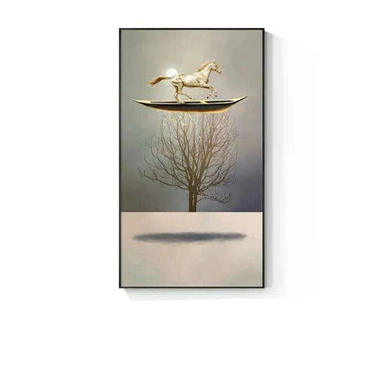 Golden Serenity: Traditional Chinese Boat Landscape Canvas Art for Timeless Home Elegance..