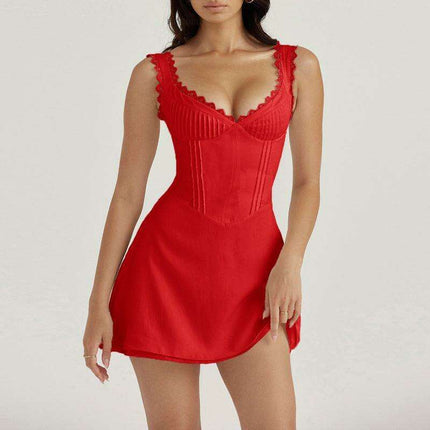 Gorgeous Backless Lace Gown for Timeless Sophistication - Très Elite