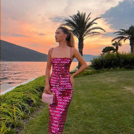 Gorgeous Backless Sequin Cocktail Dress - Elegant Evening Gown for Women - Très Elite