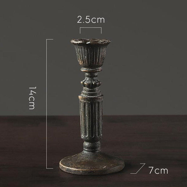 Gothic Charm: Set of Three Exquisite European Candle Holders for Elegant Decor and Memorable Events