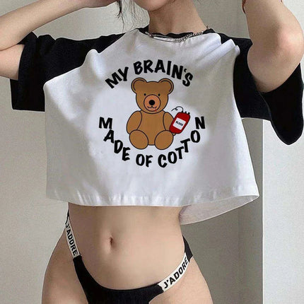 Gothic Y2K Vampire Diaries Inspired Crop Top - Edgy Streetwear for Trendsetting Girls