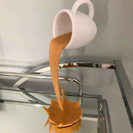 Gravity-Defying Whimsical Coffee Cup Art for Unique Home Decor - Très Elite