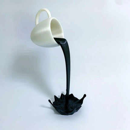 Gravity-Defying Whimsical Coffee Cup Art for Unique Home Decor - Très Elite