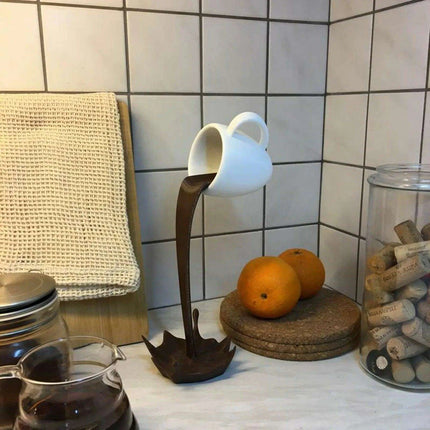 Gravity-Defying Whimsical Coffee Cup Art for Unique Home Decor - Très Elite