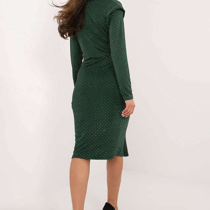 Green Evening Dress 202416 Model Midi Length Silhouette - Très Elite