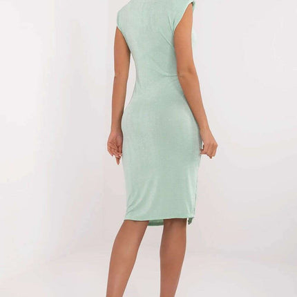 Green Evening Dress 211278 With Fitted Midi Silhouette - Très Elite
