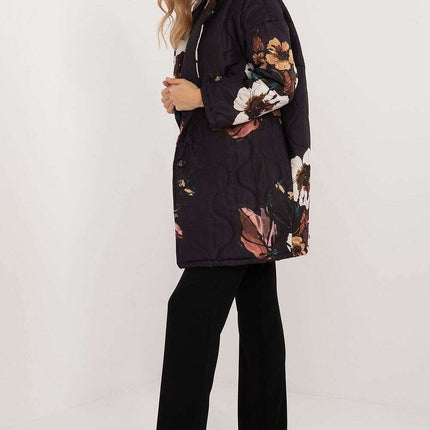 Green Floral Print Womens Transitional Jacket 201576 - Très Elite