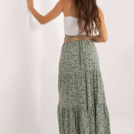 Green Long Skirt Model 198924 Viscose Maxi Everyday Wear - Très Elite