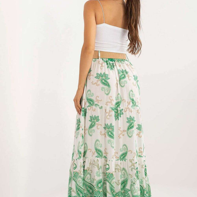 Green Long Skirt Model 198964 Casual Maxi Viscose Chic