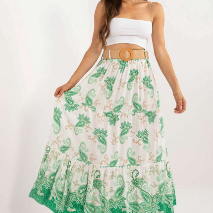 Green Long Skirt Model 198964 Casual Maxi Viscose Chic - Très Elite