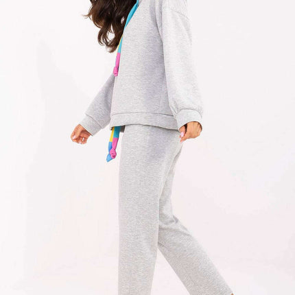 Grey Casual Sweat Set Model 206960 for Modern Women - Très Elite