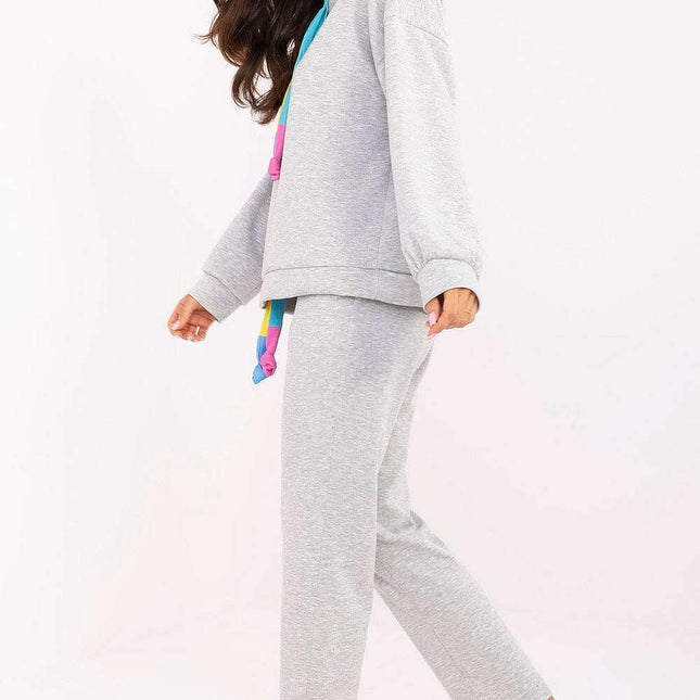 Grey Casual Sweat Set Model 206960 for Modern Women - Très Elite