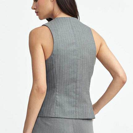 Grey Gilet Model 199707 Women Tennis Style Vest Classic - Très Elite