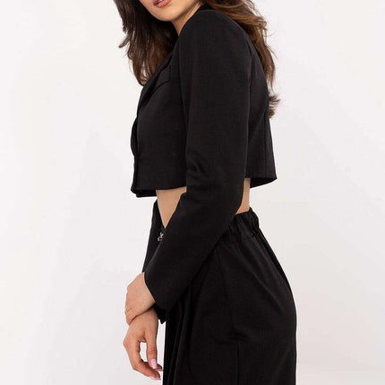 Grey Jacket Model 206402 With Refined Short Silhouette - Très Elite