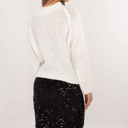Grey Jumper Model 203712 Womens Sweater Knitwear Line - Très Elite